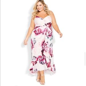 Avenue Ruffled Floral Dress